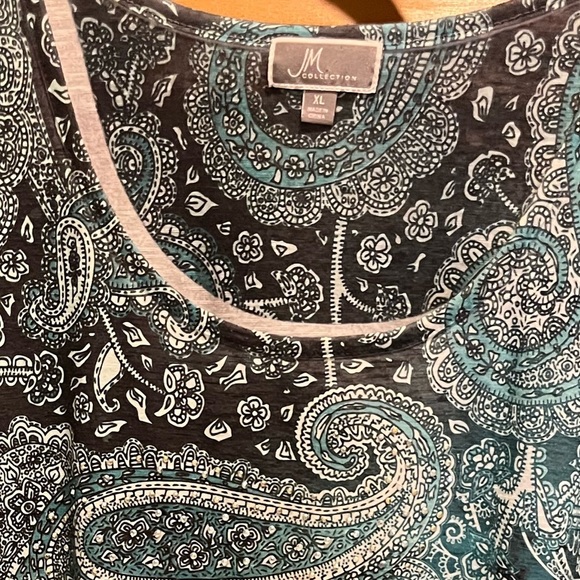 65. WOMENS JM COLLECTION XL DETAIL TOP - Picture 3 of 8